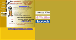 Desktop Screenshot of aguademeninos.com.br