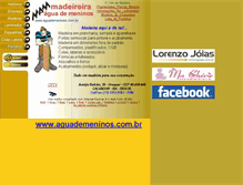 Tablet Screenshot of aguademeninos.com.br